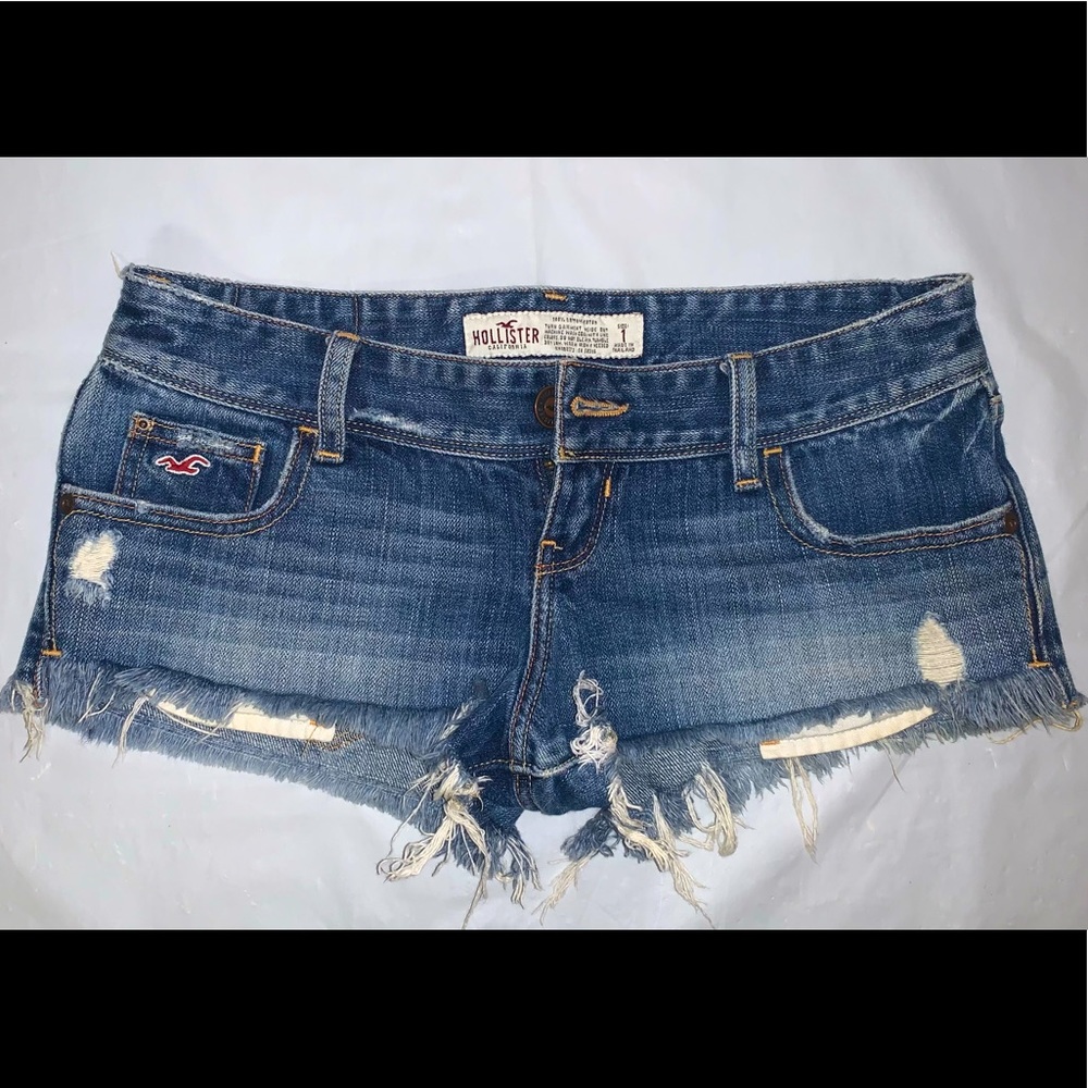Hollister Low Rise Denim Cutoff Shorts (juniors)